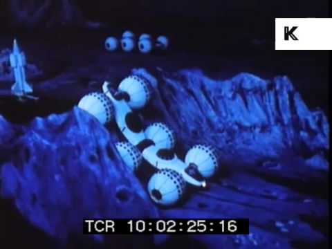 1964 Vision of Man on the Moon, Retro Futurism 1960s