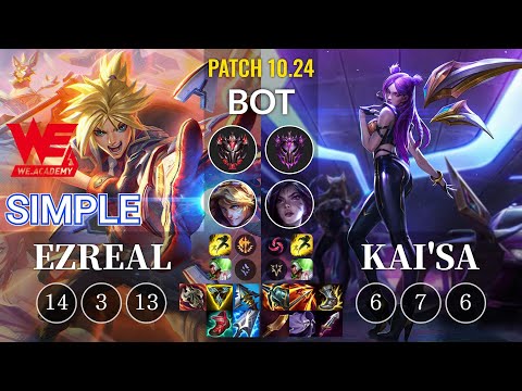 WEA Simple Ezreal vs Kai'Sa Bot - KR Patch 10.24