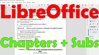 LibreOffice Writer # Edit Headings numbering in big documents with chapters