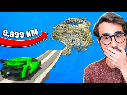 PUOI SALTARE TUTTA LA MAPPA DI GTA 5 CON QUESTA RAMPA? *MOD*