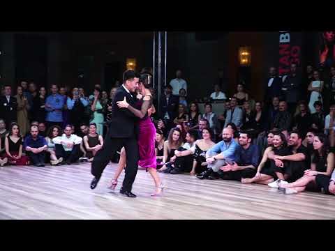  Roxana Suarez  and  Sebastian Achaval  are  dancing  to  the  tango  "  Amurado  "  by  Pedro Laurenz  at  TanGO TO Istanbul  in  2020