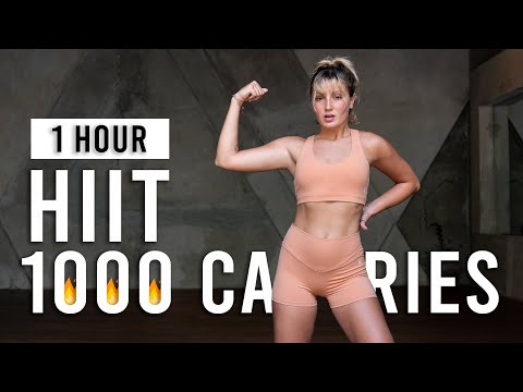 BURN 1000 CALORIES With This 1 Hour Cardio HIIT Workout | Full Body HIIT For Fat Loss