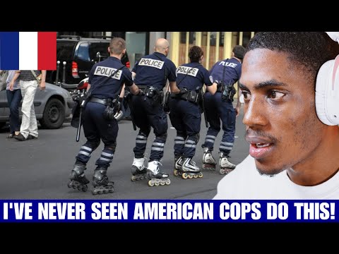 American Reacts to French Police Cars Responding