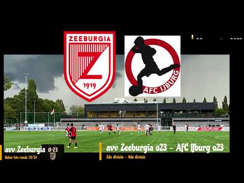 💥⚽ Beker  🙌 1ste ronde |😍 avv Zeeburgia o23 - AFC IJburg o23 (2-0) 2-1 ❤