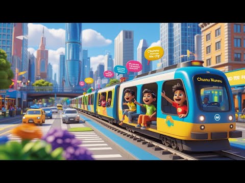 Chunnu & Munnu Explore the City | Songs from the Metro Train Ride | Urban Adventure Rhyme for Kids