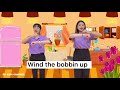 Wind the bobbin up