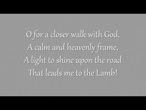 O for a Closer Walk with God (Westminster Chapel, 1965)