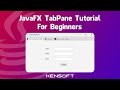 JavaFX TabPane Tutorial For Beginners