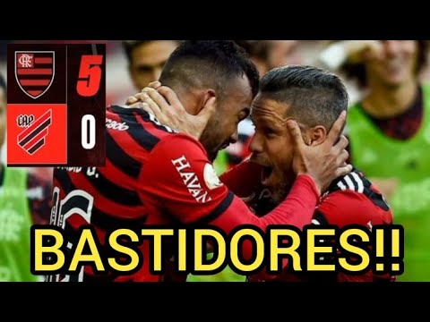 BASTIDORES DE FLAMENGO 5X0 ATLÉTICO PR | AQUECIMENTO E TREINO DO FLAMENCO ANTES DA PARTIDA