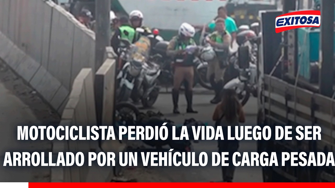 🔴🔵 Puente Piedra: Motociclista perdió la vida luego de ser arrollado por un vehículo de carga pesada
