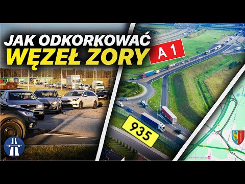 Why are there always traffic jams at the Żory junction on the A1 / DW935 and how can this be impr...