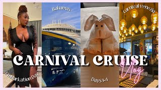 10 Day Carnival Venezia Cruise Vlog | Bahamas | Cove Balcony and Terrazza Room Tour | Cruise Tips