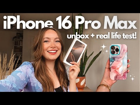 UNBOX + REAL LIFE TEST | iPhone 16 Pro Max in Desert Titanium!