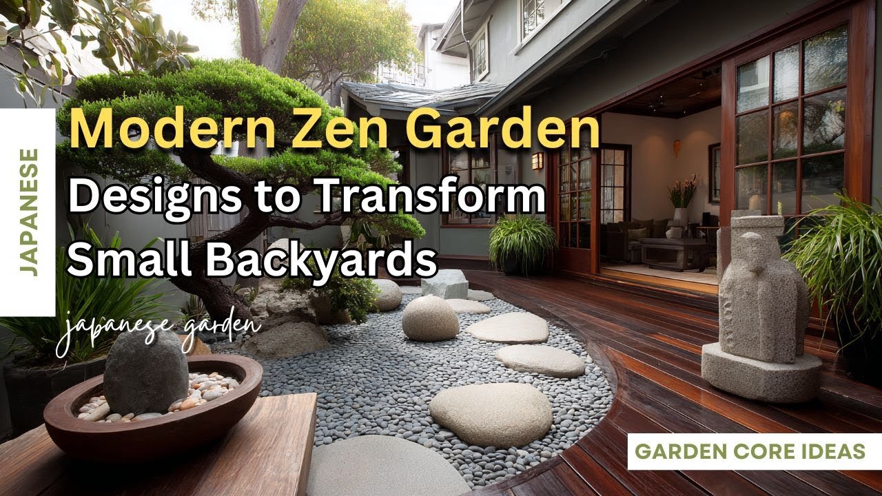 Modern Zen Garden Designs to Transform Small Backyards