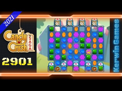 Candy Crush Saga Level 2901 - No Boosters - 33 moves (2021)