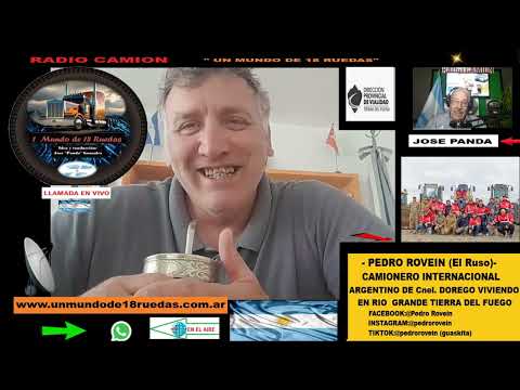 PEDRO ROVEIN CAMIONERO INT.ARGENTINO DE Cnel. DORREGO BS.AS. VIVIENDO EN RIO GRANDE TIERRA DEL FUEGO