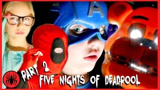 A Five Nights at Freddy's Scary Story! Part 2 CAPTAIN AMERICA TO THE RESCUE real life SuperHero Kids