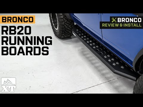 2021-2023 Bronco RB20 Running Boards; Textured Black Review & Install