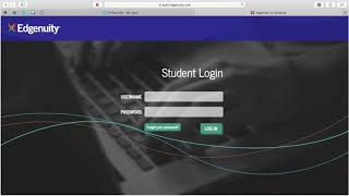 How to log in to Edgenuity Blend for Students