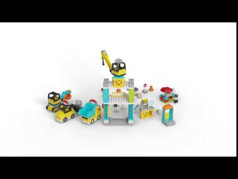 Конструктор LEGO Duplo Town «Башенный кран на стройке» 10933 / 123 детали