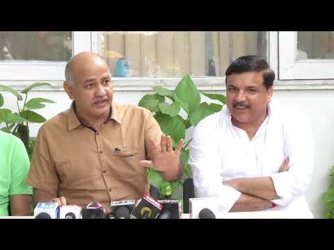 Dy CM Manish Sisodia Briefs Media on the LG not willing to Coordinate with any one