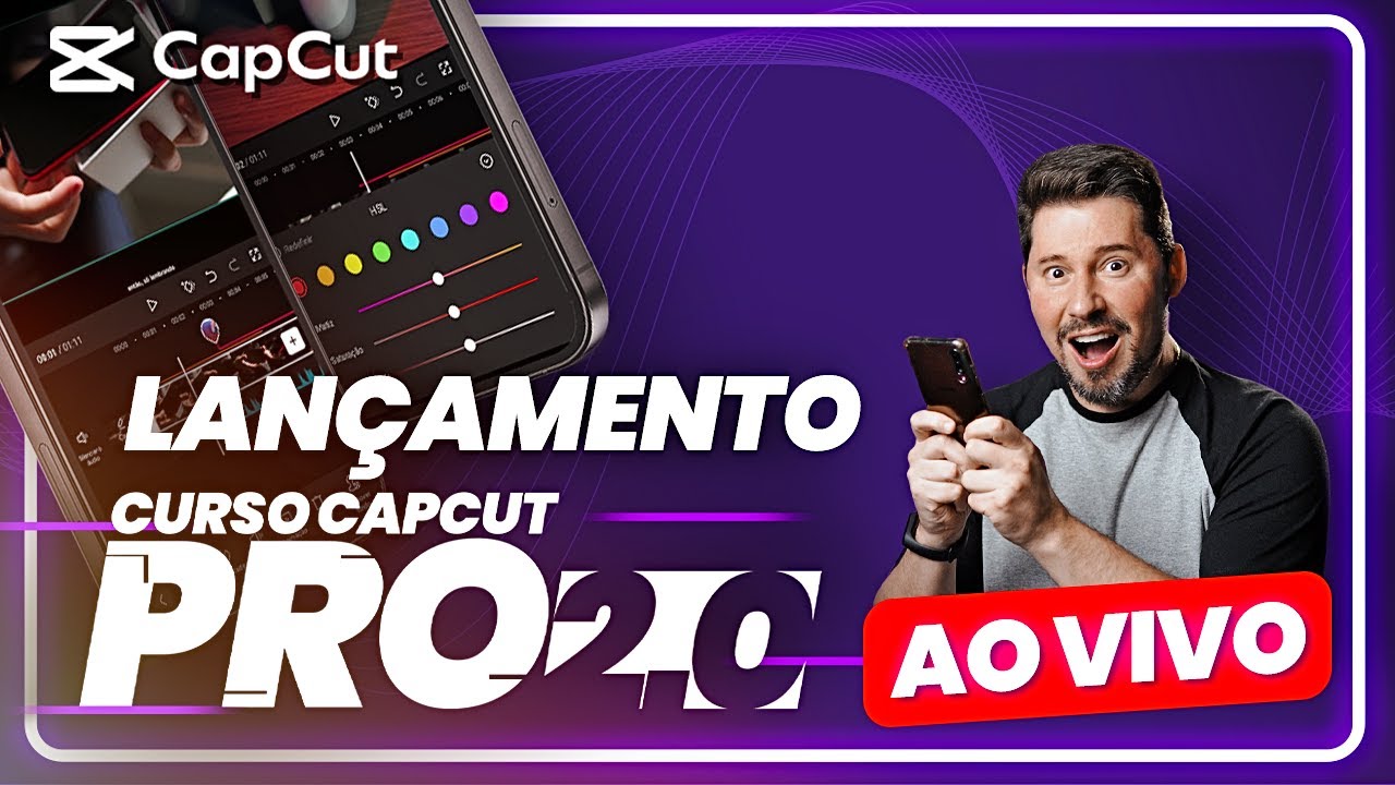 Live de LANÇAMENTO do CURSO CAPCUT PRO 2.0