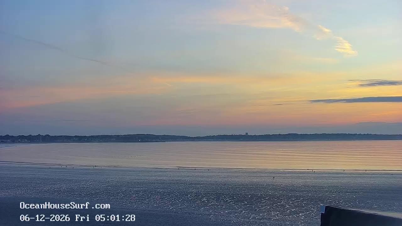 Live webcam view of Nahant Beach Surf Cam over Nahant Bay