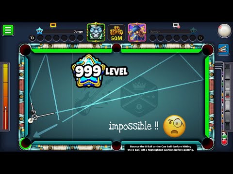 J O R G E |  Impossible Kiss shot | 8 Ball Pool Level 999