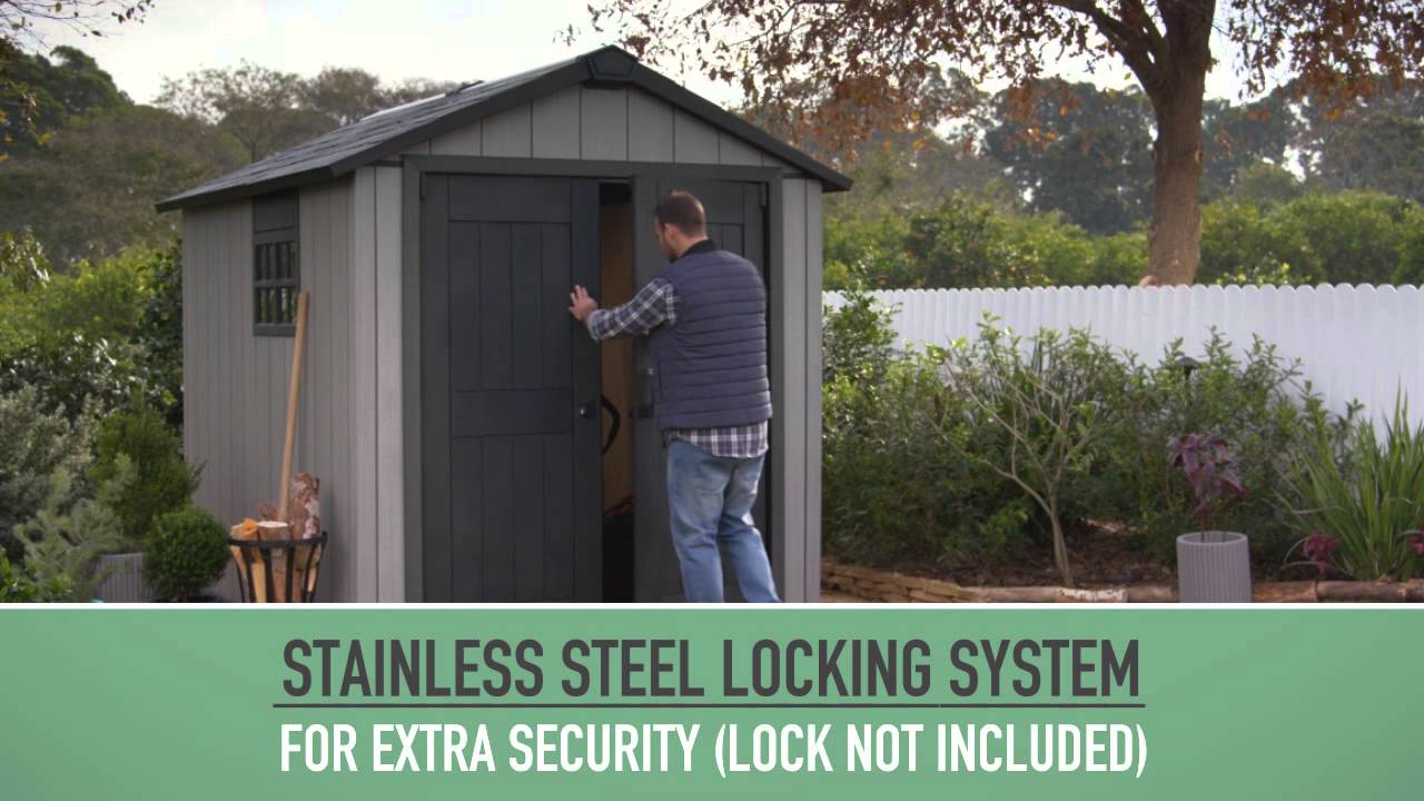 Keter Gartenhaus Oakland 757 Graubraun, Kunststoff