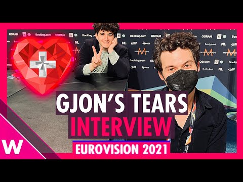 Gjon's Tears "Tout l'univers" (Switzerland) Interview @ Eurovision 2021 SF2 jury show