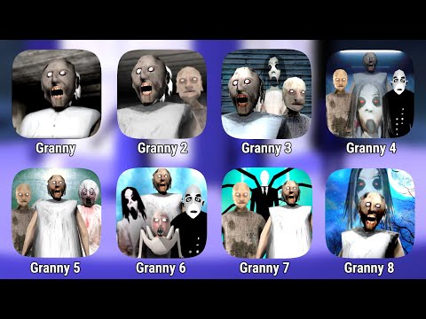 Granny 1, 2, 3, 4, 5, 6, 7 & 8 Full Gameplay 😂🔥 | Granny Funny Game | Granny 4 Gameplay | Granny New