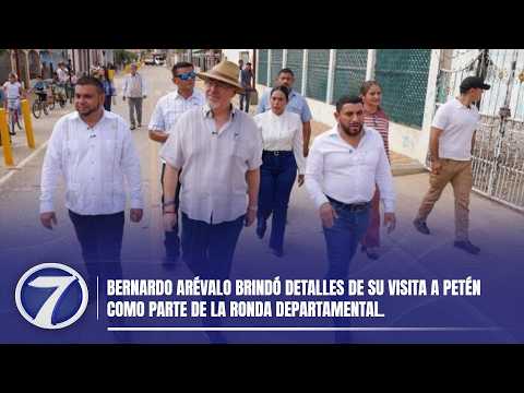 Bernardo Arévalo brindó detalles de su visita a Petén como parte de la ronda departamental.