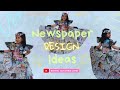 diy Newspaper dress/lehenga