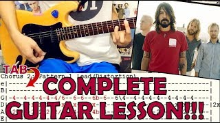 Learn To Fly - Foo Fighters(Complete Guitar Lesson/Cover)with Chords and Tab