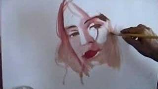 Pintando um rosto feminino