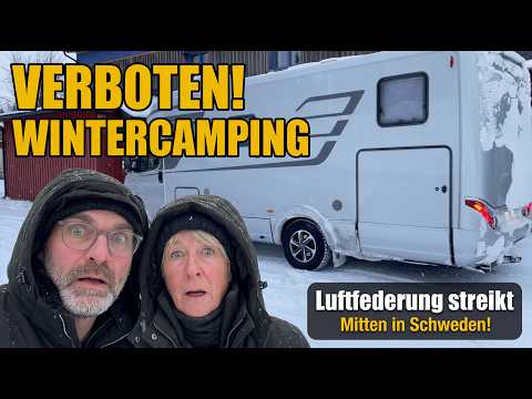 Wintercamping verboten – und dann faellt die Luftfederung aus