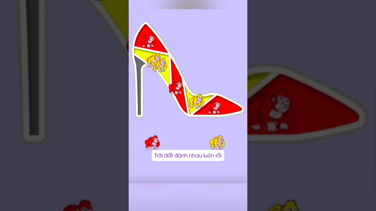 Xếp hình khỉ đột đỏ vàng 200 IQ