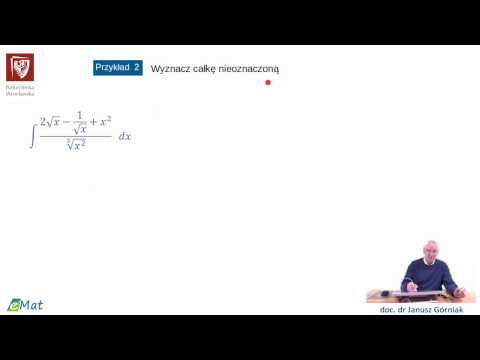 odc. 30  Całka nieoznaczona - proste całki