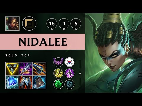 Nidalee Top vs Mordekaiser - KR Master Patch 25.15