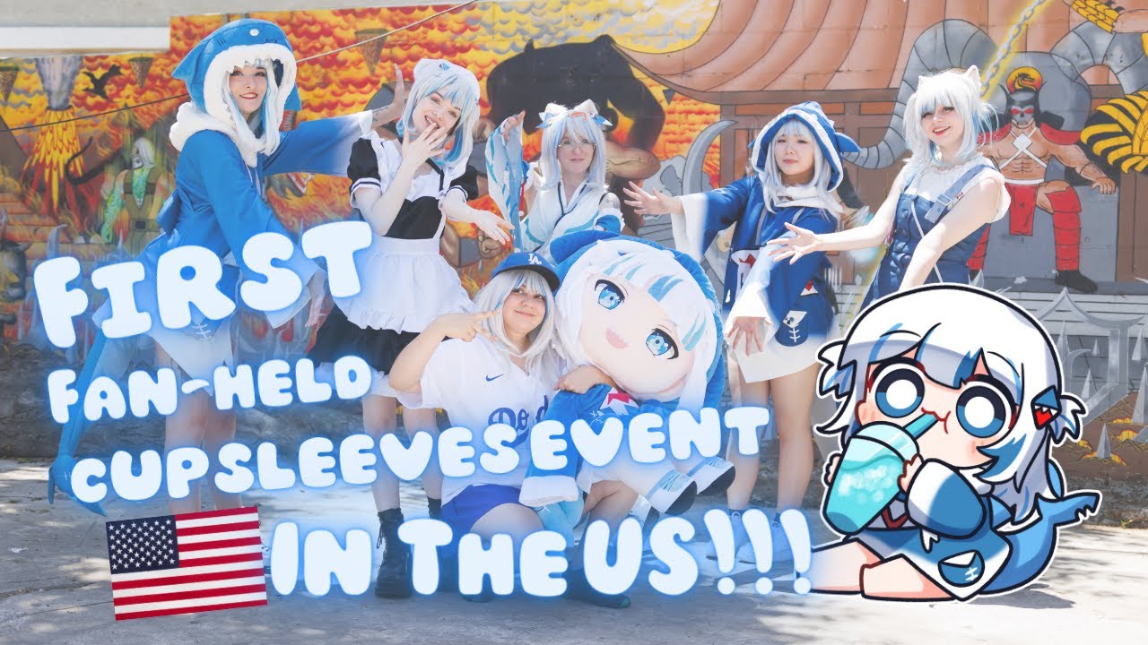 We held the first Hololive Cupsleeve event in the US for Gura and the outcome is AMAZING
