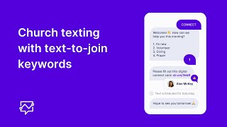 Church Texting with Text-to-Join Keywords
