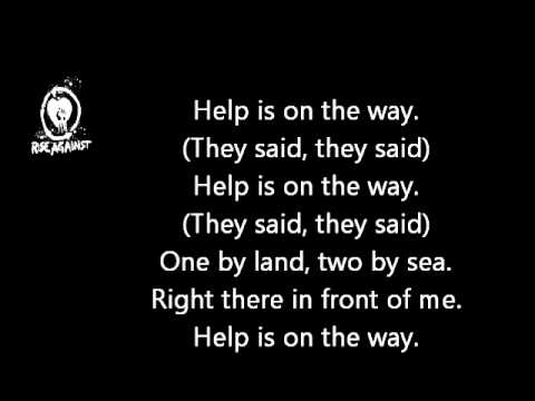 Rise Against - Help Is On The Way Lyrics