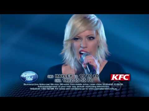 Hayley Warner - Leave (Get Out) - Australian Idol 2009 - TOP10