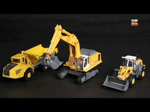 kids toy trucks unboxing | construction vehicles | toy opening for children