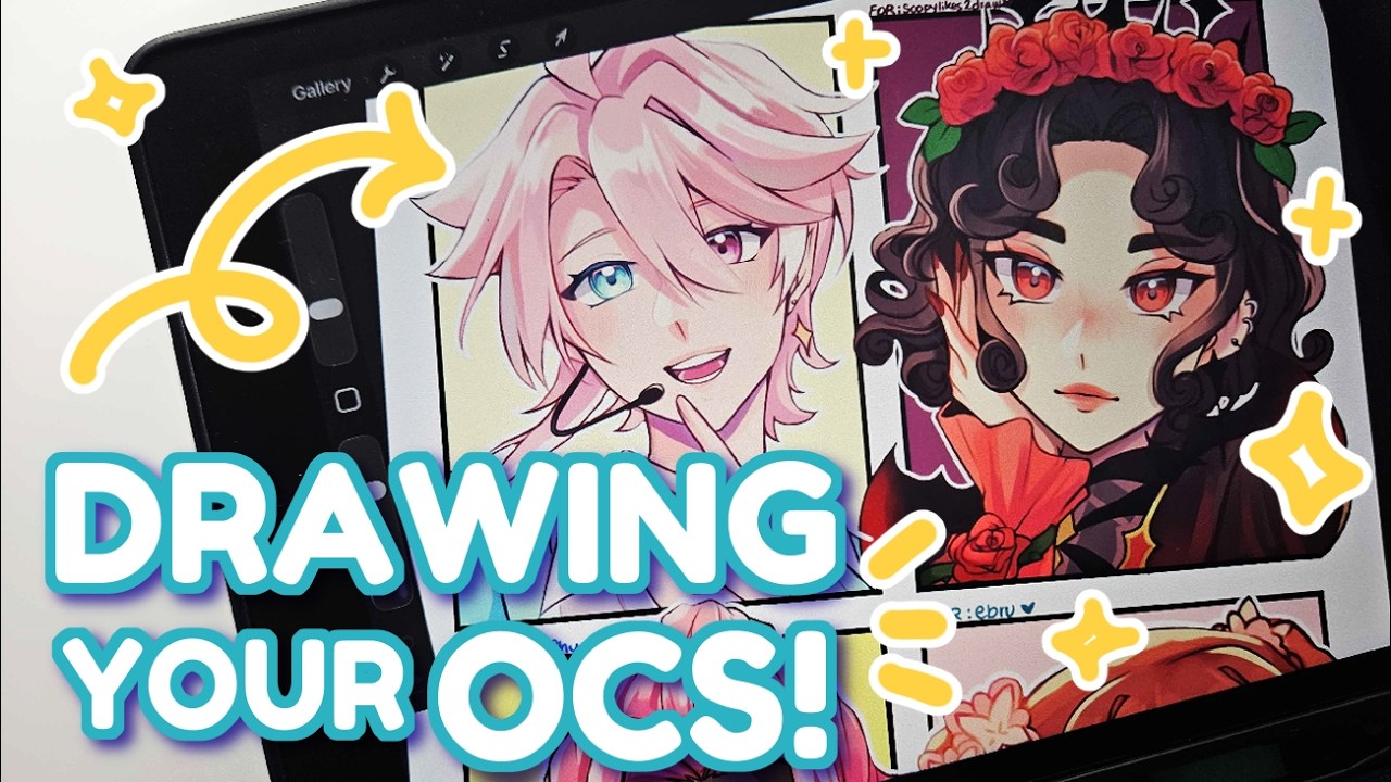 IPAD ASMR| DRAWING YOUR OCS!