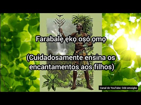 Cantiga de Ossain ketu com letra em yoruba e tradução