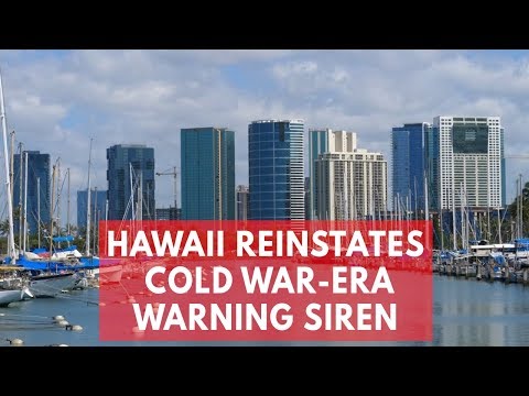 Breaking Hawaii reactivates nuclear attack warning sirens 1st time in 30 years November 2017 News Video