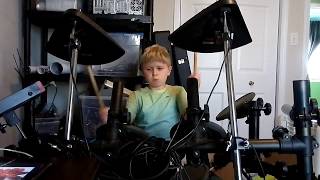 Evan Plays Jeremy Fisher's American Girls On Drums