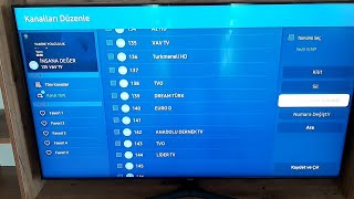 Samsung Smart TV Kanal Taşıma ve Kanal Düzenlem