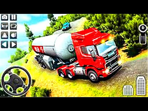 Cargo Oil Tanker Truck Driving Simulator - Transporter Offroad Mountain-Android GamePlay